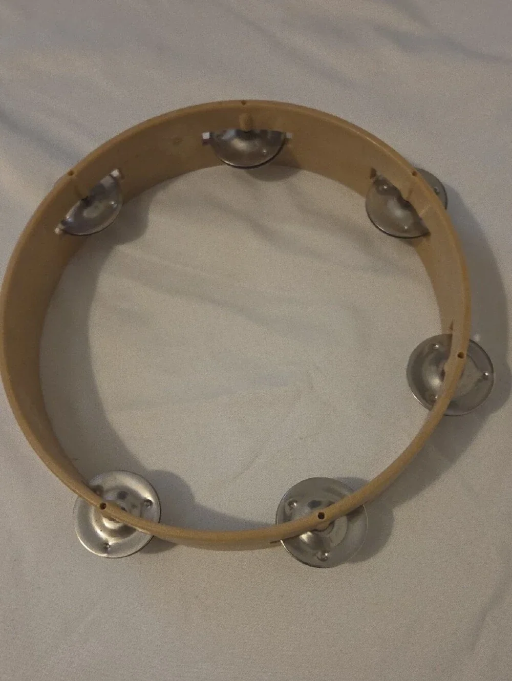 Fender Guitar Book & Beige Tambourine with Metal Jingles
